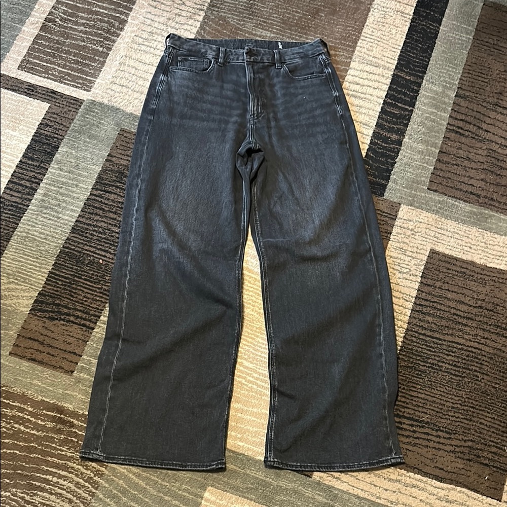 AE Wide-Leg Black Jeans